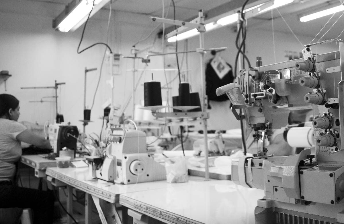 Mattress sewing room